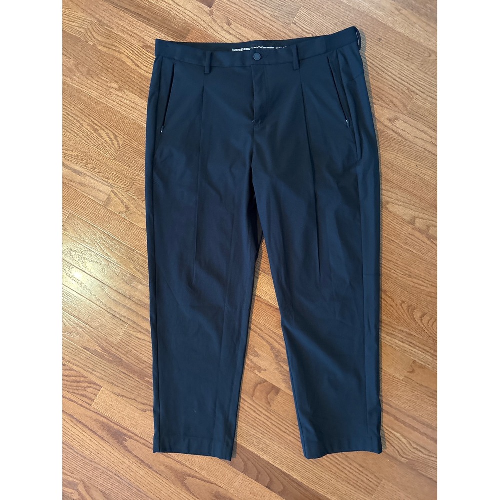 Rhone Commuter Pants Mens 38 Black‎ Stretch Performance Trousers Slim Straight